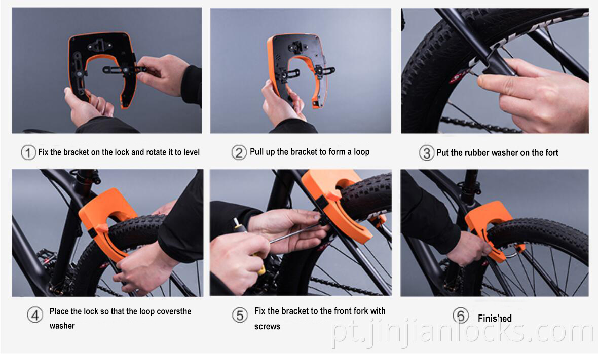 Horseshoe Bicycle Frame Lock Lock Lock de compartilhamento para aluguel de bicicleta Ble-Bluetooth Lock